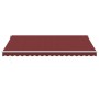 Toldo retráctil automático con luces LED burdeos 450x350 cm de , Toldos - Ref: Foro24-3214989, Precio: 722,89 €, Descuento: %
