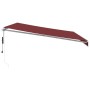 Toldo retráctil automático con luces LED burdeos 450x350 cm de , Toldos - Ref: Foro24-3214989, Precio: 722,89 €, Descuento: %