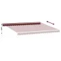Toldo retráctil automático con luces LED burdeos 450x350 cm de , Toldos - Ref: Foro24-3214989, Precio: 674,19 €, Descuento: %