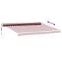 Toldo retráctil automático con luces LED burdeos 450x350 cm de , Toldos - Ref: Foro24-3214989, Precio: 722,89 €, Descuento: %