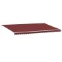 Manual retractable awning with LED lights burgundy 600x300 cm by , Awnings - Ref: Foro24-3214980, Price: 513,60 €, Discount: %