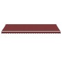 Toldo retráctil manual con luces LED burdeos 600x300 cm de , Toldos - Ref: Foro24-3214980, Precio: 523,22 €, Descuento: %