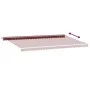 Manual retractable awning with LED lights burgundy 600x300 cm by , Awnings - Ref: Foro24-3214980, Price: 513,60 €, Discount: %