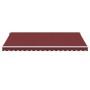 Toldo retráctil automático con luces LED burdeos 450x300 cm de , Toldos - Ref: Foro24-3214977, Precio: 615,48 €, Descuento: %