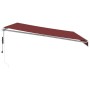 Toldo retráctil automático con luces LED burdeos 450x300 cm de , Toldos - Ref: Foro24-3214977, Precio: 615,48 €, Descuento: %