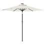 Sombrilla de jardín con poste de acero blanca 225x225x212 cm de , Sombrillas - Ref: Foro24-4005058, Precio: 66,03 €, Descuent...