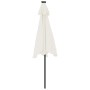 Sombrilla de jardín con poste de acero blanca 225x225x212 cm de , Sombrillas - Ref: Foro24-4005058, Precio: 66,03 €, Descuent...
