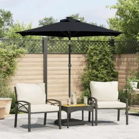 Garden umbrella with black steel pole 225x225x212 cm by , Umbrellas - Ref: Foro24-4005064, Price: 51,22 €, Discount: %