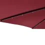 Sombrilla jardín con luz LED poste acero burdeos 225x225x212 cm de , Sombrillas - Ref: Foro24-4005070, Precio: 81,86 €, Descu...