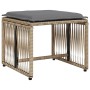 Set comedor de jardín 7 pzas con cojines ratán sintético beige de , Conjuntos de jardín - Ref: Foro24-369012, Precio: 291,15 ...