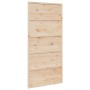 Puerta de granero madera maciza de pino 100x208 cm de , Puertas - Ref: Foro24-850629, Precio: 119,46 €, Descuento: %