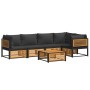Set de sofás de jardín con cojines 6 pzas madera maciza acacia de , Conjuntos de jardín - Ref: Foro24-3214885, Precio: 784,12...