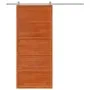Puerta de granero madera maciza pino marrón miel 90x208 cm de , Puertas - Ref: Foro24-850634, Precio: 98,30 €, Descuento: %