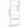 Puerta de granero madera maciza pino marrón miel 90x208 cm de , Puertas - Ref: Foro24-850634, Precio: 99,60 €, Descuento: %