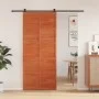Puerta de granero madera maciza pino marrón miel 90x208 cm de , Puertas - Ref: Foro24-850643, Precio: 106,23 €, Descuento: %