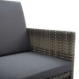 Sillas de jardín 2 unidades con cojines ratán sintético gris de vidaXL, Sillas de jardín - Ref: Foro24-311907, Precio: 135,02...
