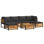 Set de sofás de jardín con cojines 7 pzas madera maciza acacia de , Conjuntos de jardín - Ref: Foro24-3214898, Precio: 837,73...
