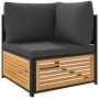 Set de sofás de jardín con cojines 7 pzas madera maciza acacia de , Conjuntos de jardín - Ref: Foro24-3214898, Precio: 837,73...
