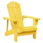 Silla Adirondack con otomana madera maciza de abeto amarillo de , Sillas de jardín - Ref: Foro24-4007241, Precio: 97,42 €, De...