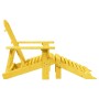 Silla Adirondack con otomana madera maciza de abeto amarillo de , Sillas de jardín - Ref: Foro24-4007241, Precio: 97,42 €, De...