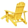 Silla Adirondack con otomana madera maciza de abeto amarillo de , Sillas de jardín - Ref: Foro24-4007241, Precio: 97,42 €, De...