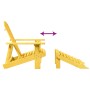 Silla Adirondack con otomana madera maciza de abeto amarillo de , Sillas de jardín - Ref: Foro24-4007241, Precio: 97,42 €, De...
