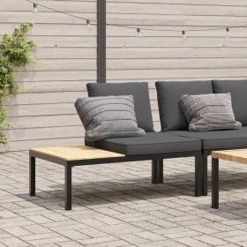 Gartenbank mit schwarzen Aluminiumkissen von , Gartenbänke - Ref: Foro24-4008571, Preis: 150,44 €, Rabatt: %