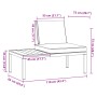 Banco de jardín con cojines aluminio negro de , Bancos de jardín - Ref: Foro24-4008571, Precio: 152,76 €, Descuento: %