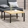 Mesa de centro de jardín aluminio negro 65x65x40 cm de , Mesas de jardín - Ref: Foro24-4008573, Precio: 81,71 €, Descuento: %