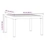 Mesa de centro de jardín aluminio negro 65x65x40 cm de , Mesas de jardín - Ref: Foro24-4008573, Precio: 81,71 €, Descuento: %