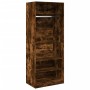 Armario madera de ingeniería color roble ahumado 80x50x200 cm de , Armarios roperos - Ref: Foro24-3307697, Precio: 129,35 €, ...