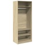Armario de madera de ingeniería roble Sonoma 80x50x200 cm de , Armarios roperos - Ref: Foro24-3307695, Precio: 164,32 €, Desc...