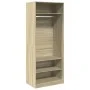 Engineered wood wardrobe in Sonoma oak, 80x50x200 cm. by , Wardrobes - Ref: Foro24-3307695, Price: 162,64 €, Discount: %