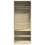 Armario de madera de ingeniería roble Sonoma 80x50x200 cm de , Armarios roperos - Ref: Foro24-3307695, Precio: 164,32 €, Desc...