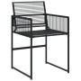 Juego de comedor de jardín 9 piezas ratán sintético negro de , Conjuntos de jardín - Ref: Foro24-3295053, Precio: 370,99 €, D...