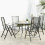 Set de sillas jardín reclinables 5 piezas acero antracita de , Conjuntos de jardín - Ref: Foro24-3283762, Precio: 345,89 €, D...