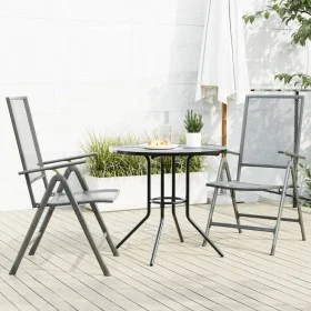 Set de sillas jardín reclinables 3 piezas acero antracita de , Conjuntos de jardín - Ref: Foro24-3283760, Precio: 208,31 €, D...