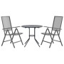 Set de sillas jardín reclinables 3 piezas acero antracita de , Conjuntos de jardín - Ref: Foro24-3283760, Precio: 223,39 €, D...