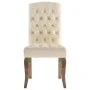 Sillas de comedor 4 unidades tela con apariencia de lino beige de , Sillas de comedor - Ref: Foro24-3309175, Precio: 545,14 €...