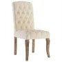 Sillas de comedor 4 unidades tela con apariencia de lino beige de , Sillas de comedor - Ref: Foro24-3309175, Precio: 545,14 €...