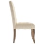 Sillas de comedor 4 unidades tela con apariencia de lino beige de , Sillas de comedor - Ref: Foro24-3309175, Precio: 603,09 €...