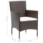 Sillas de jardín 2 unidades ratán sintético marrón de vidaXL, Sillas de jardín - Ref: Foro24-310554, Precio: 134,50 €, Descue...