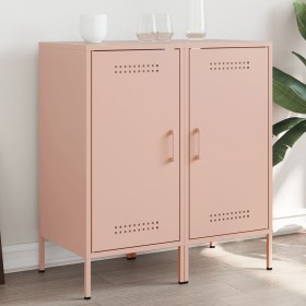 Aparador de acero laminado en frío rosa 2 piezas 36x39x79 cm de , Aparadores - Ref: Foro24-843015, Precio: 129,30 €, Descuent...