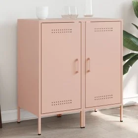 Cold-rolled steel sideboard in pink, 2 pieces, 36x39x79 cm by , Sideboards - Ref: Foro24-843015, Price: 127,82 €, Discount: %