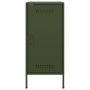 Aparador de acero laminado en frío verde oliva 36x39x79 cm de , Aparadores - Ref: Foro24-843020, Precio: 75,77 €, Descuento: %
