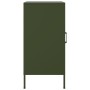 Aparador de acero laminado en frío verde oliva 36x39x79 cm de , Aparadores - Ref: Foro24-843020, Precio: 75,77 €, Descuento: %