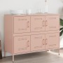 Aparador de acero laminado en frío rosa 100,5x39x79 cm de , Aparadores - Ref: Foro24-843097, Precio: 178,15 €, Descuento: %
