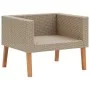 Individuelles Gartensofa mit beigen synthetischen Rattankissen von vidaXL, Outdoor-Sofas - Ref: Foro24-310219, Preis: 92,04 €...