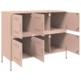 Aparador de acero laminado en frío rosa 100,5x39x79 cm de , Aparadores - Ref: Foro24-843097, Precio: 178,15 €, Descuento: %