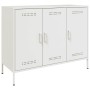Aparador de acero laminado en frío blanco 100,5x39x79 cm de , Aparadores - Ref: Foro24-843029, Precio: 157,35 €, Descuento: %
